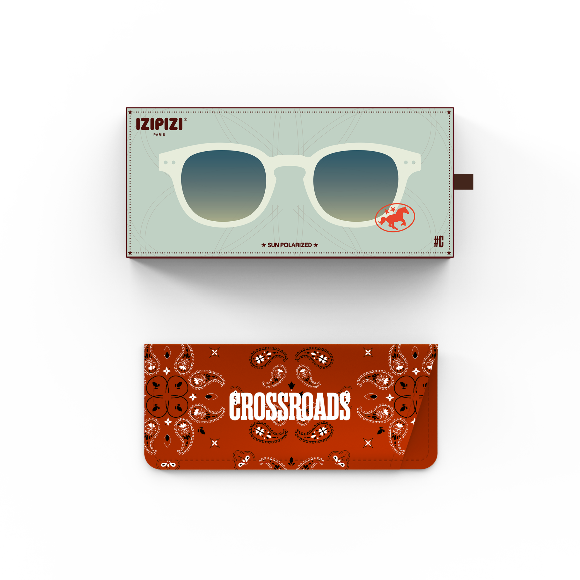 Izipizi Sun Collection C Polarised Sunglasses - Green Fields