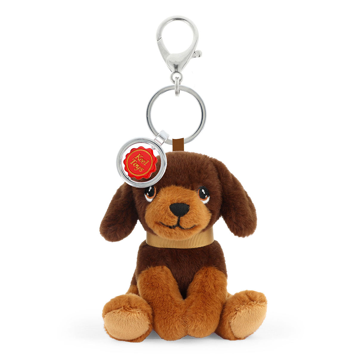 Keel Toys Dachshund Bag Charm - Brown