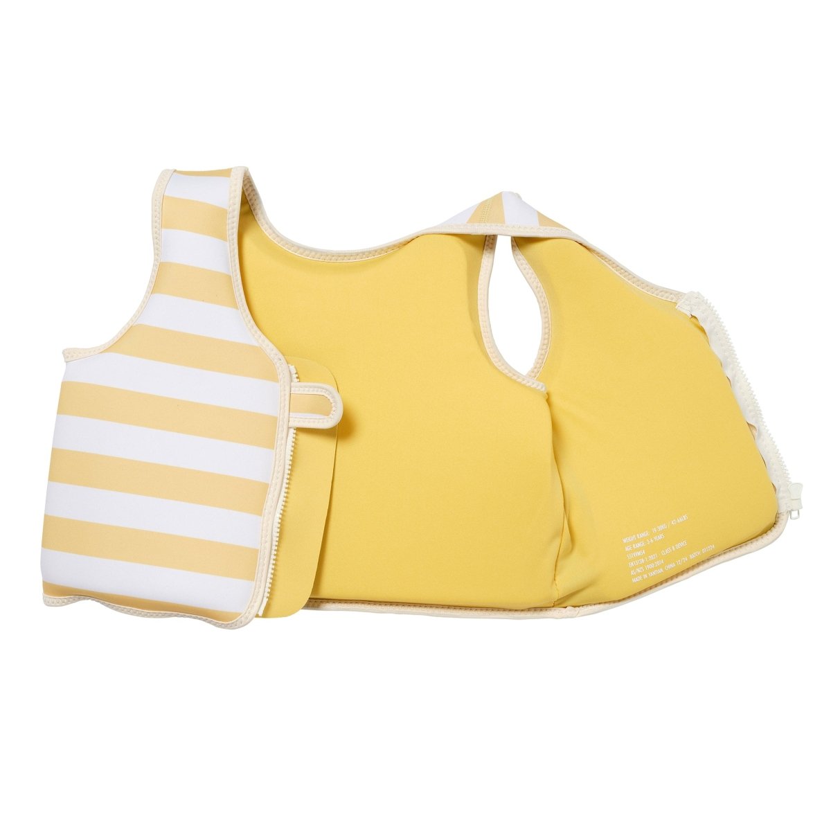 Sunnylife Sammy The Seagull Kids Swim Vest - Mustard Stripe Size 2-3