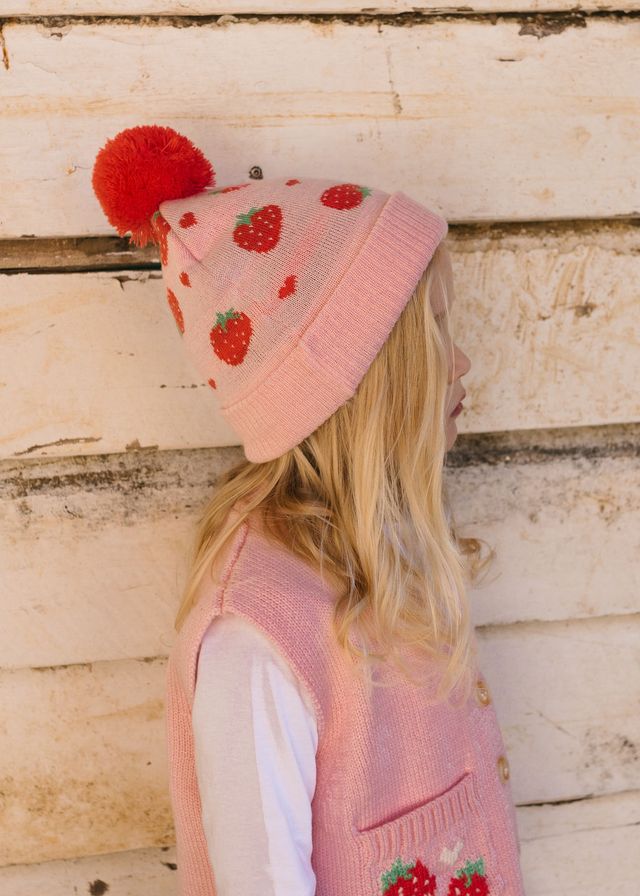 Acorn kids: Strawberry Fields Merino Beanie