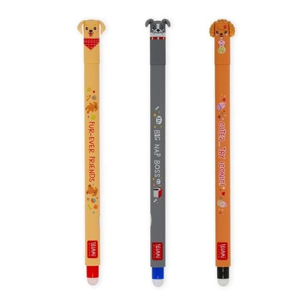 Legami -  Set of 3 Erasable Gel Pen - Fur-Ever Friends