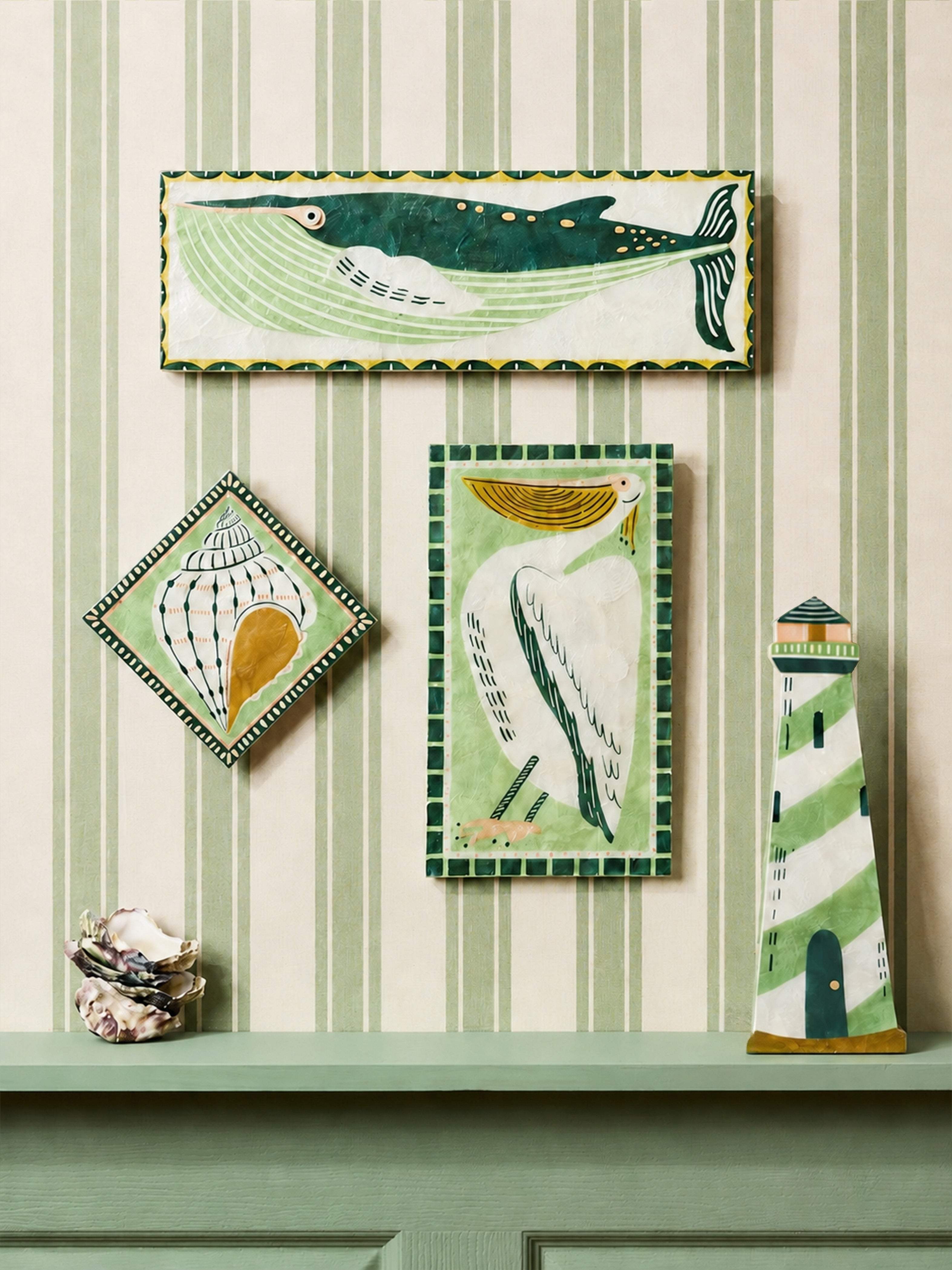 Jones & Co Mariner Wall Art - Pelican