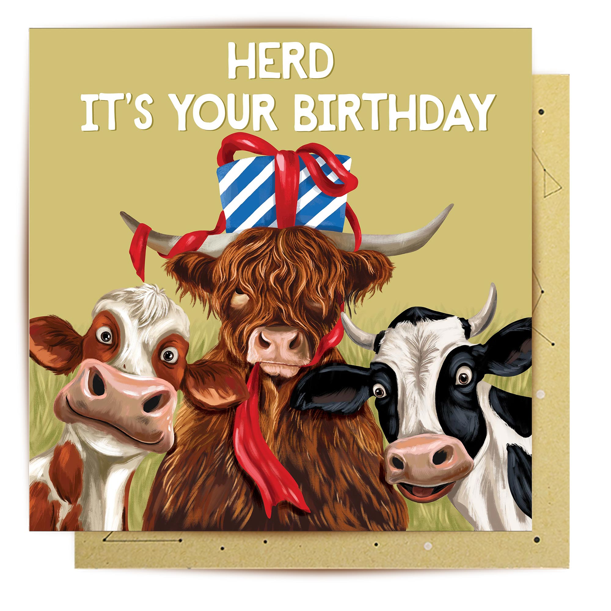 La La Land Greeting Card - Herd It Is Your Birthday