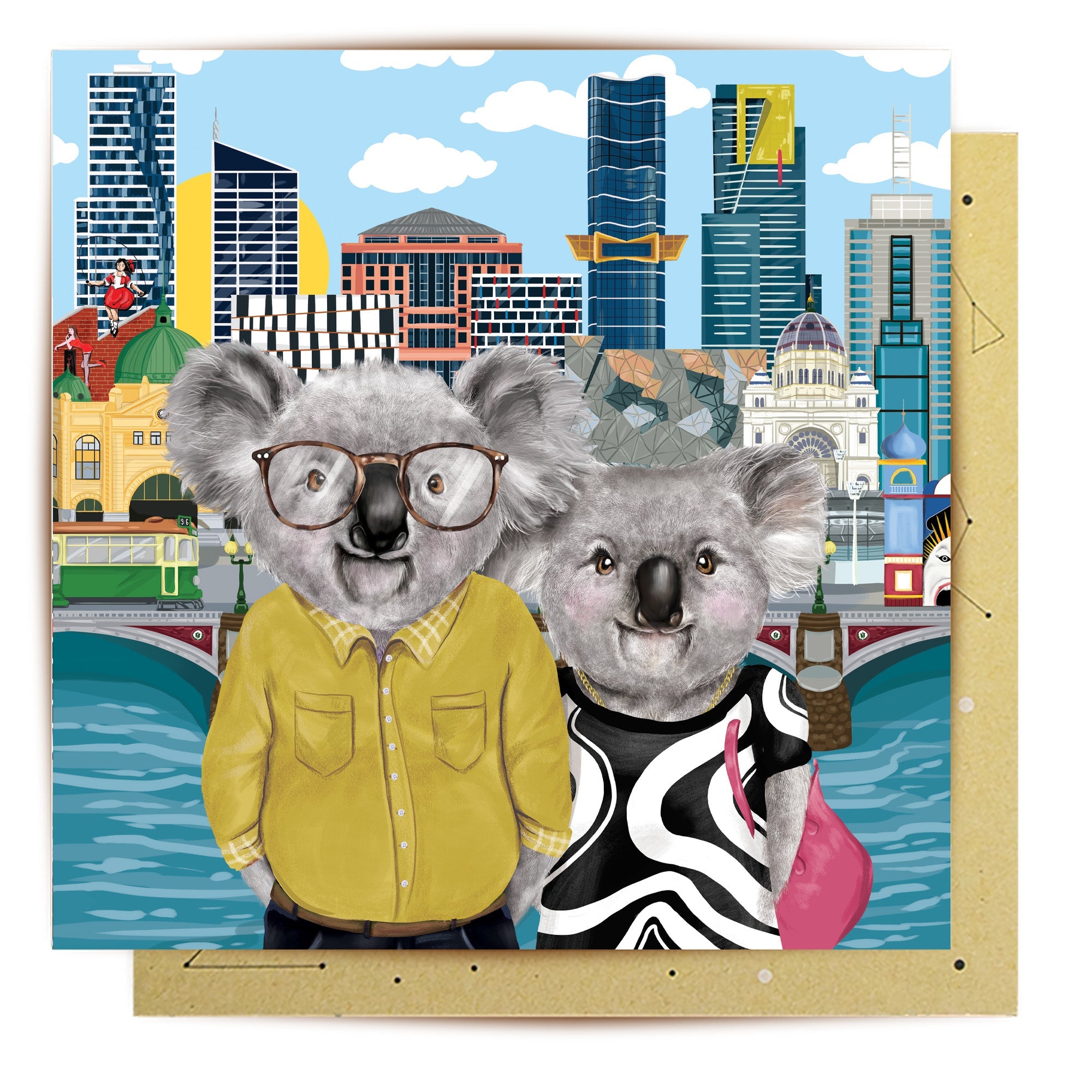 La La Land Greeting Card - Happy Day Melbourne