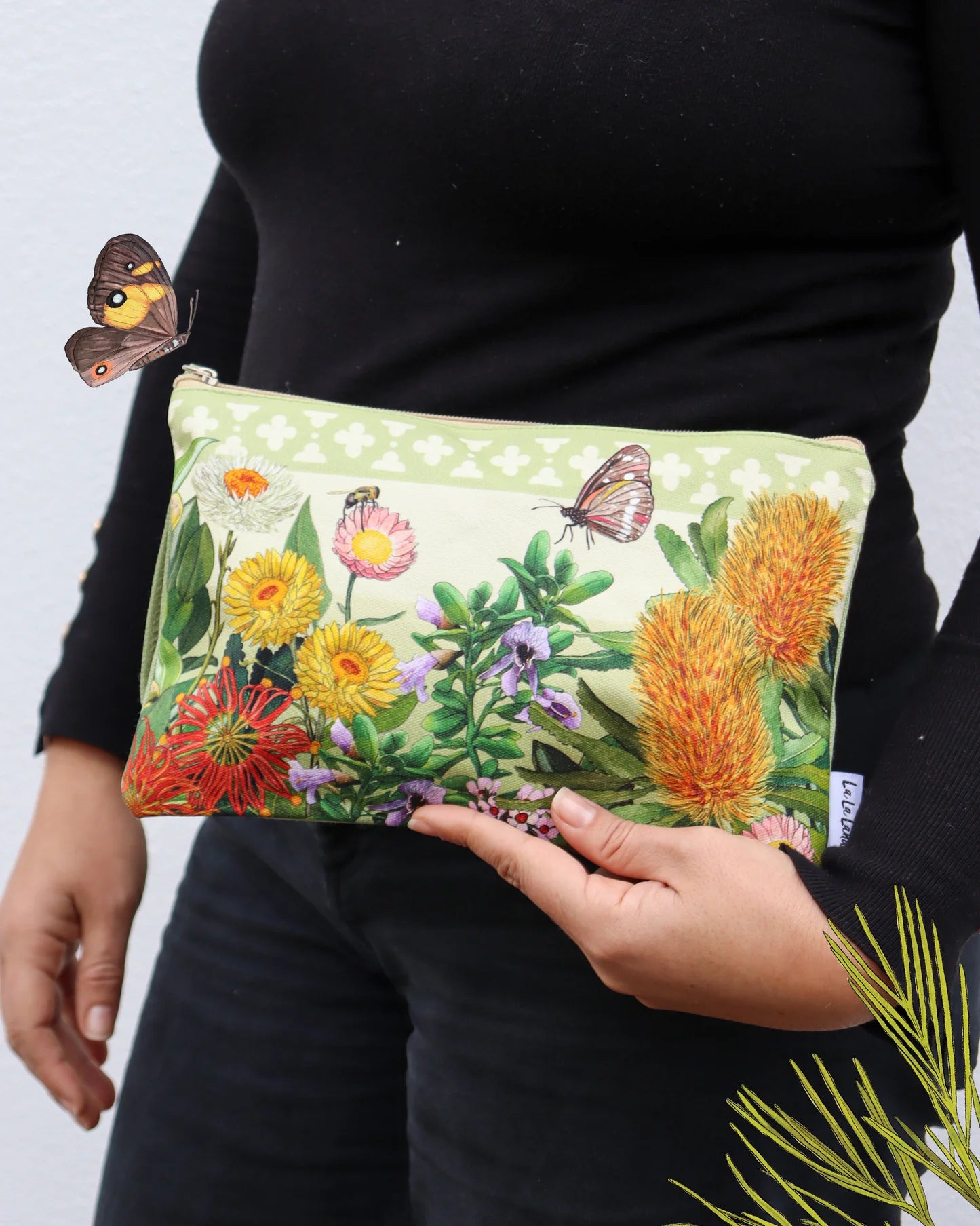 Clutch Purse Botanical Blooms Flowers