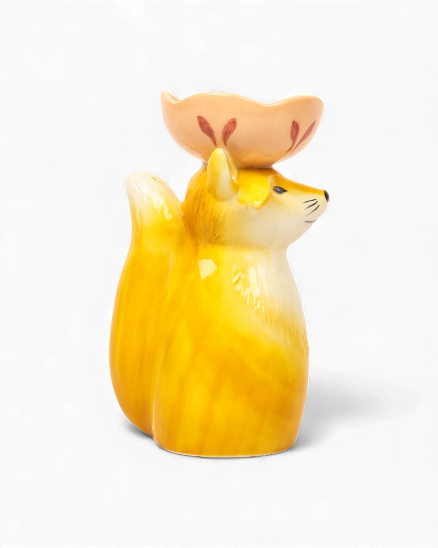 Retro Folk Stoneware Foxy Vase