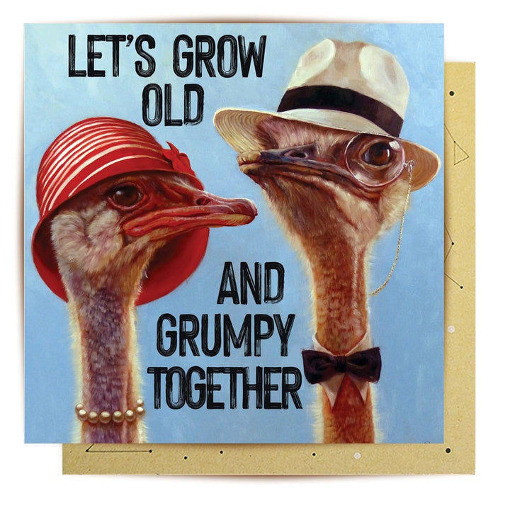 La La Land: Greeting Card Ostrich Couple