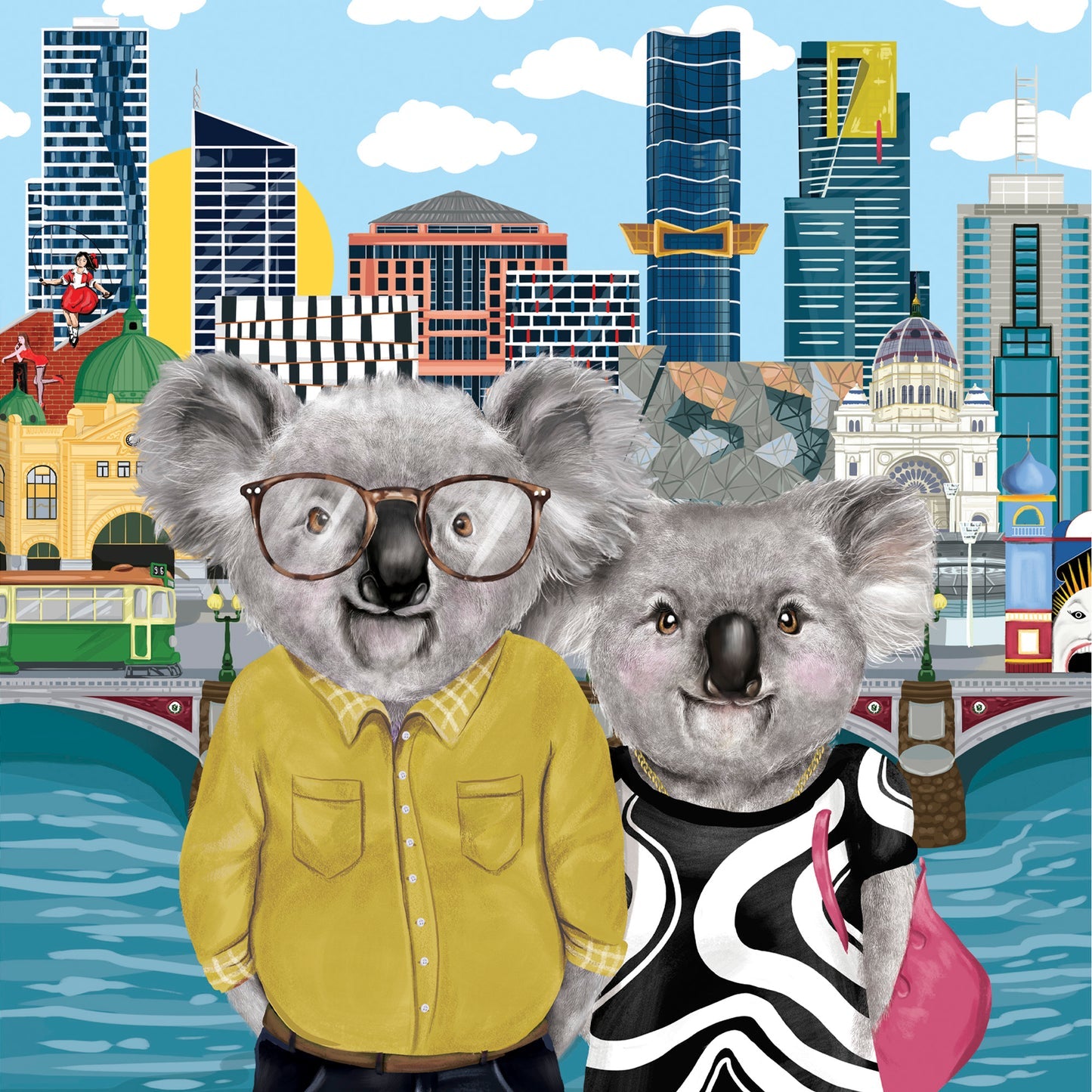 La La Land Greeting Card - Happy Day Melbourne