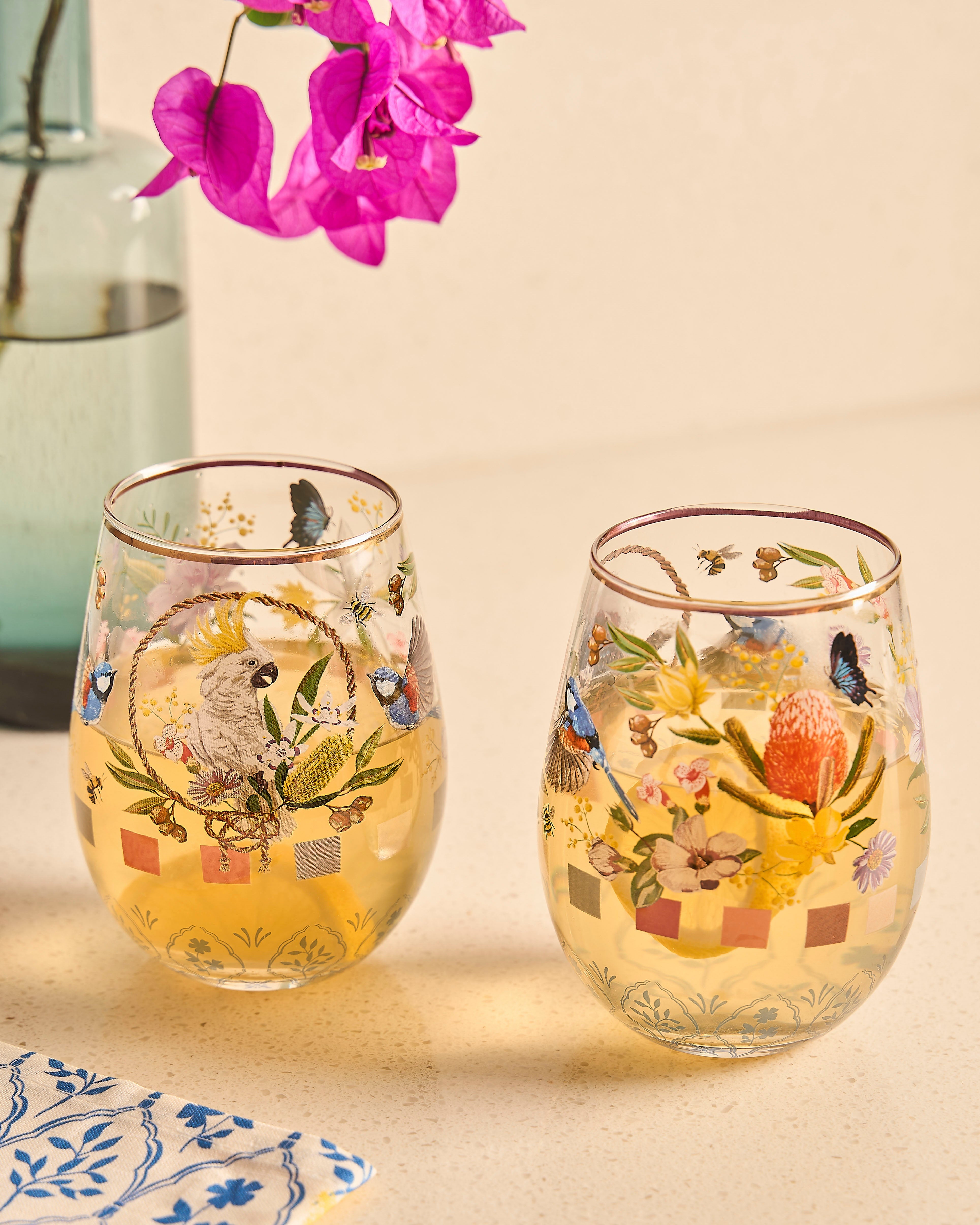 La La Land Backcountry Vol.2 Large Glass Tumbler - Set of 2