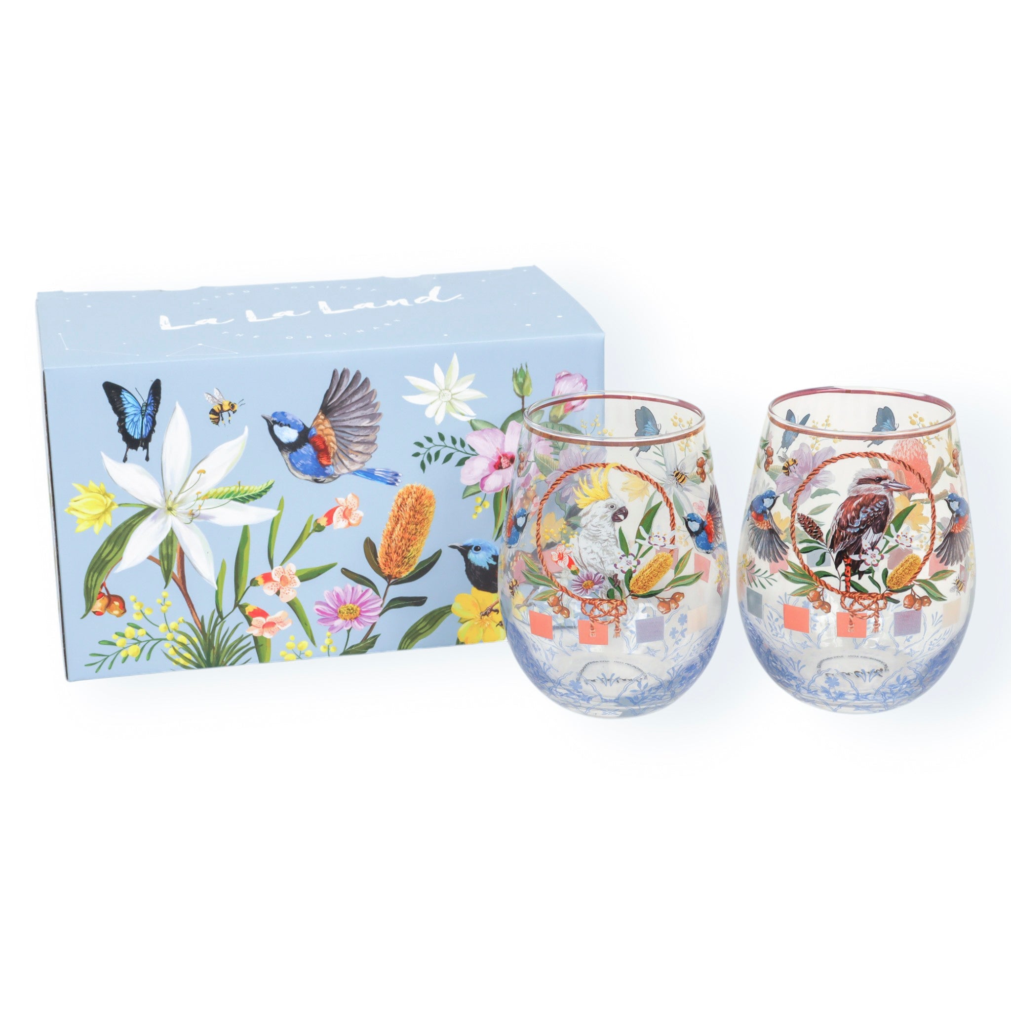 La La Land Backcountry Vol.2 Large Glass Tumbler - Set of 2