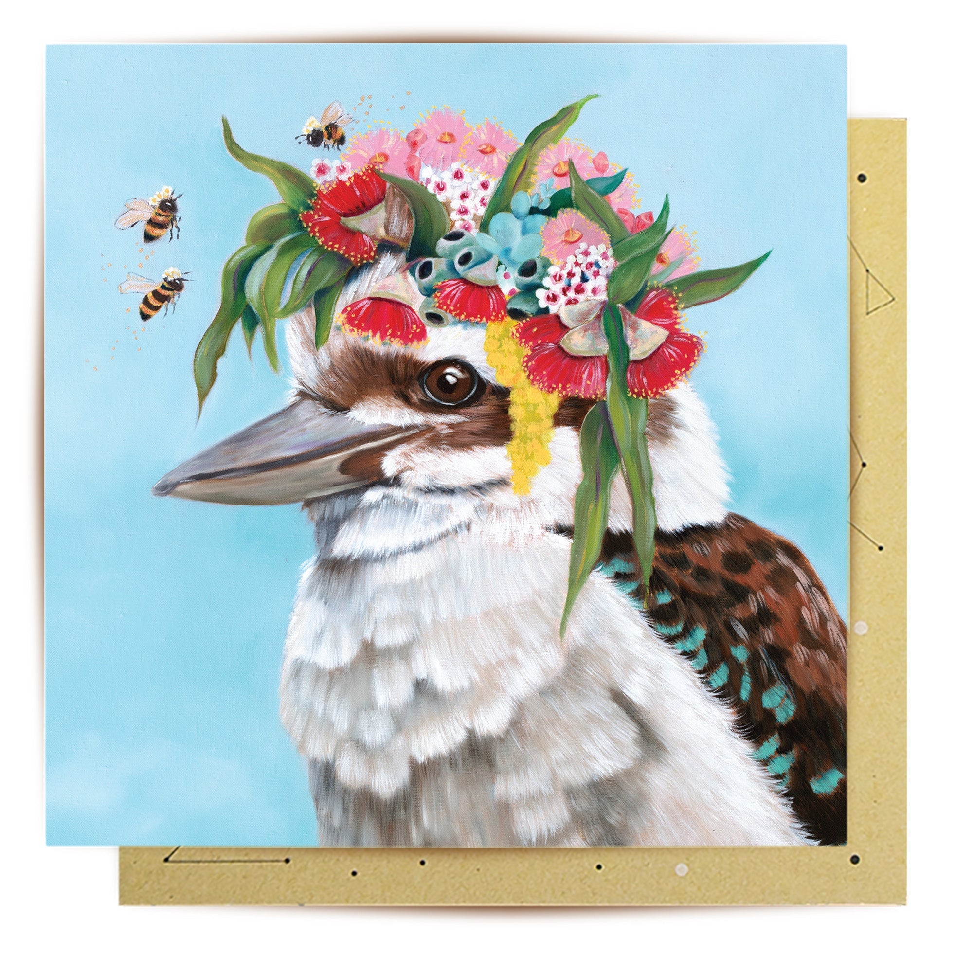 La La Land Greeting Card - Kookaburra And Bee
