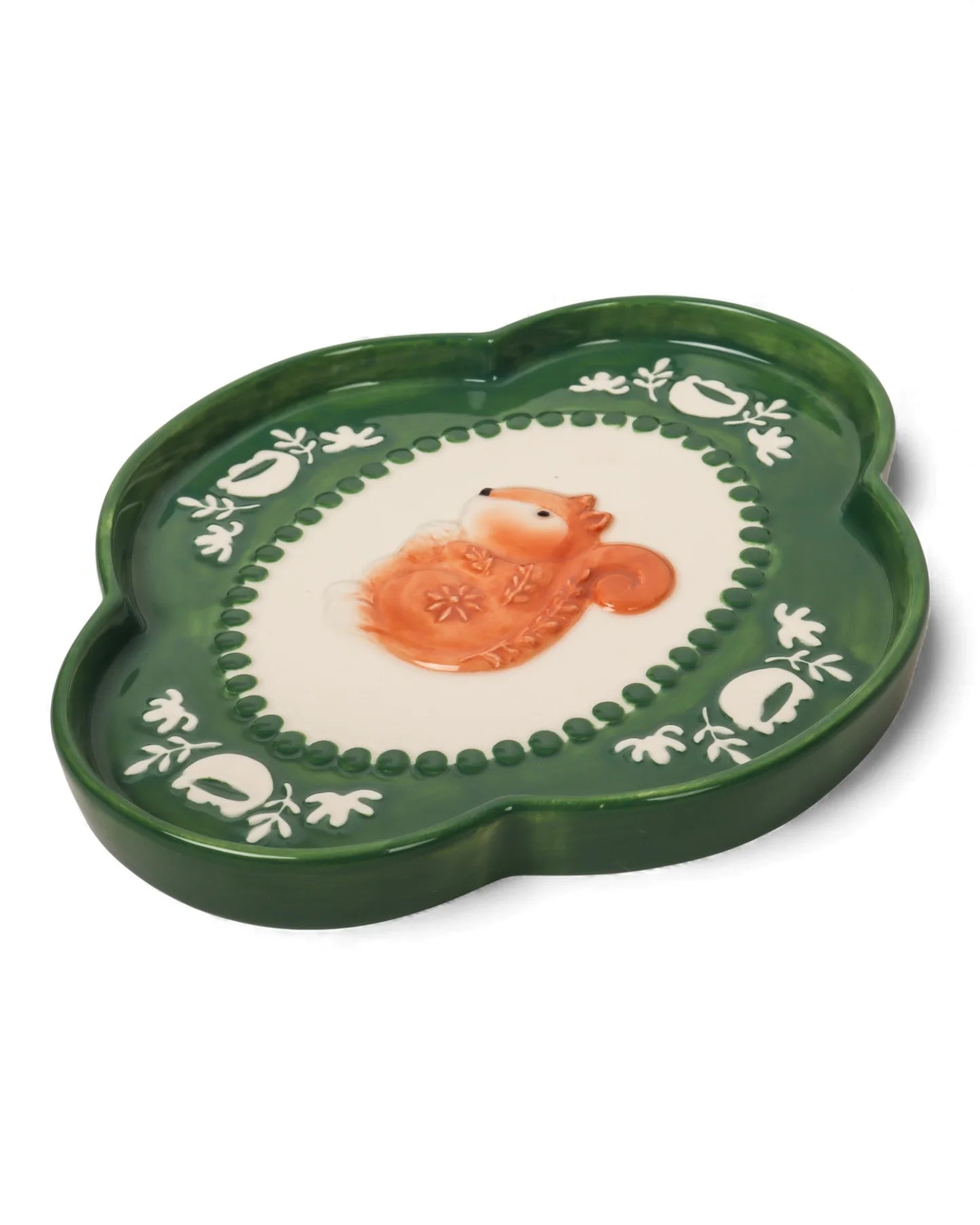 Retro Folk Stoneware Nutty Dish