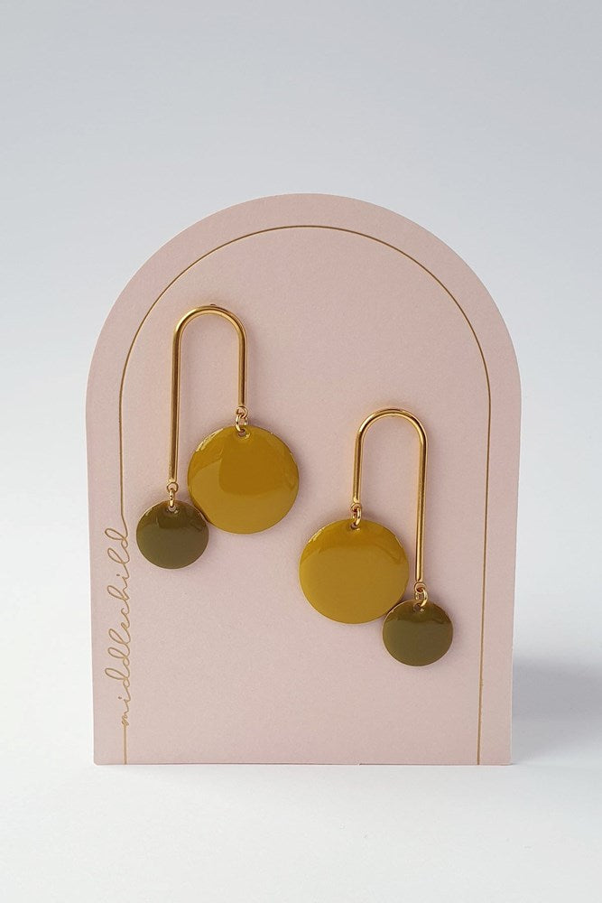 Middle Child: Bubbles Earrings - Chartreuse