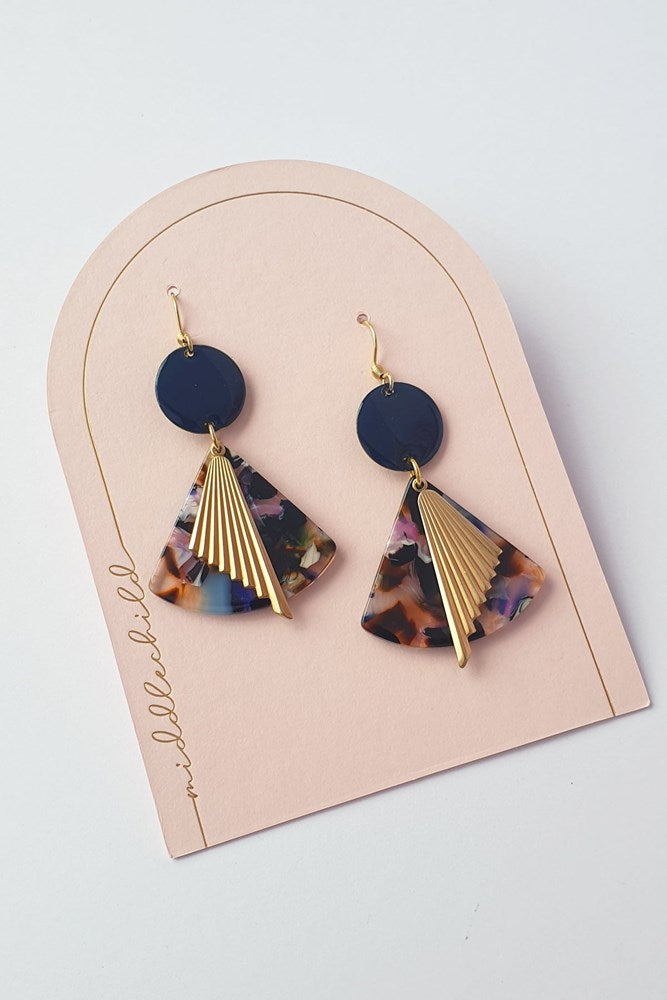 Middle Child: Merengue Earrings - Navy