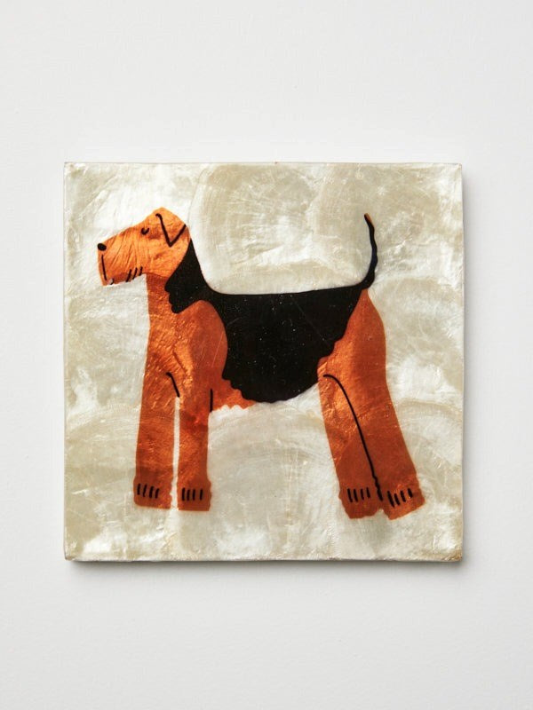 Jones & Co: Pup Airedale Tile