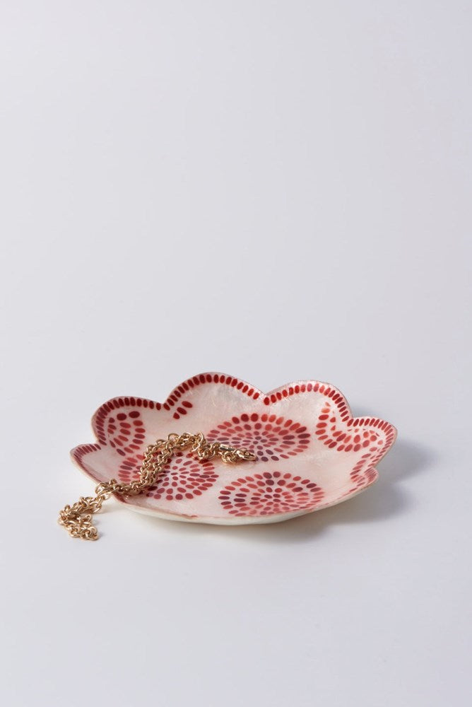 Jones & Co: Atlantic Circle Dish Red