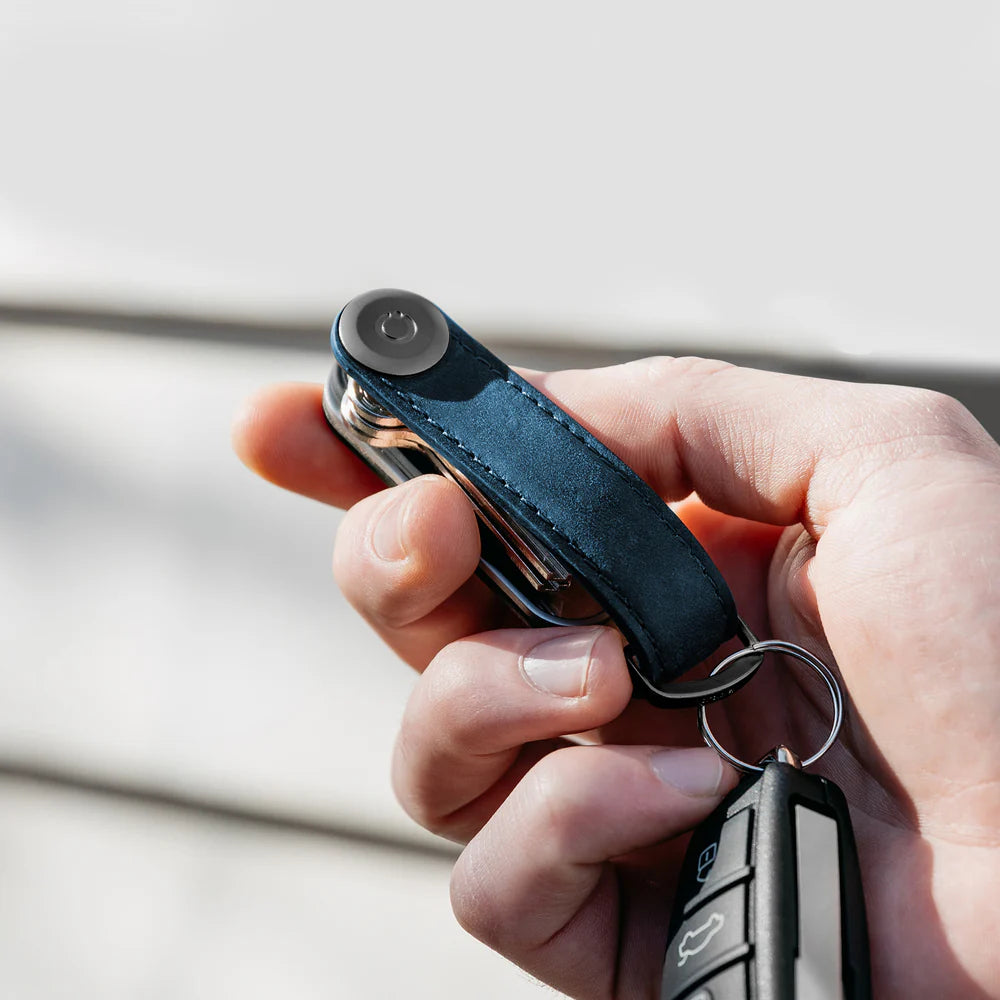 Orbitkey: 2.0 Crazy Horse Leather Marine Blue/Blue