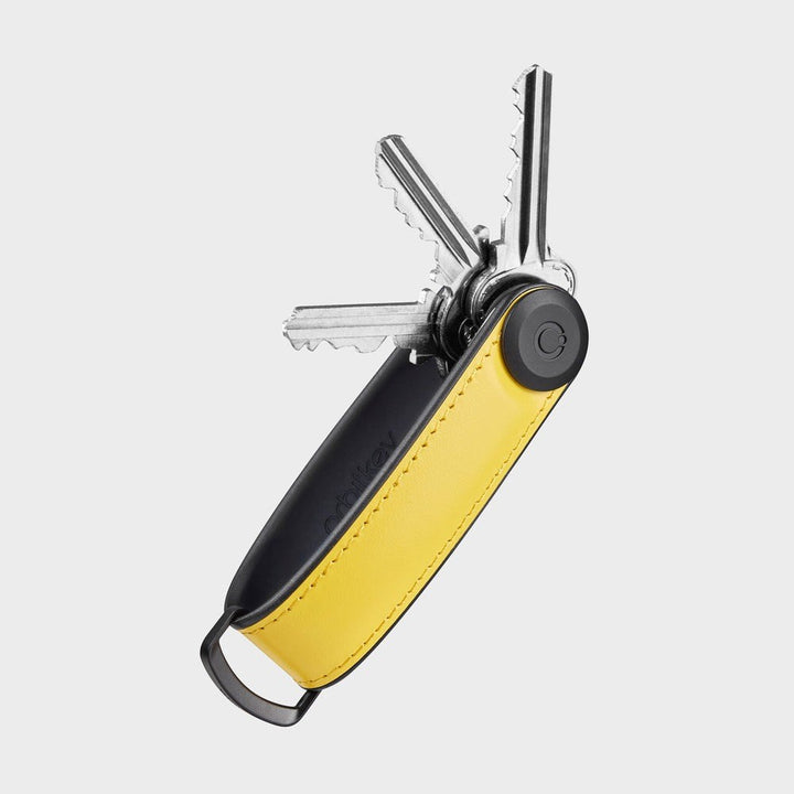 Orbitkey: Key Organiser Hybrid Leather Solar Yellow