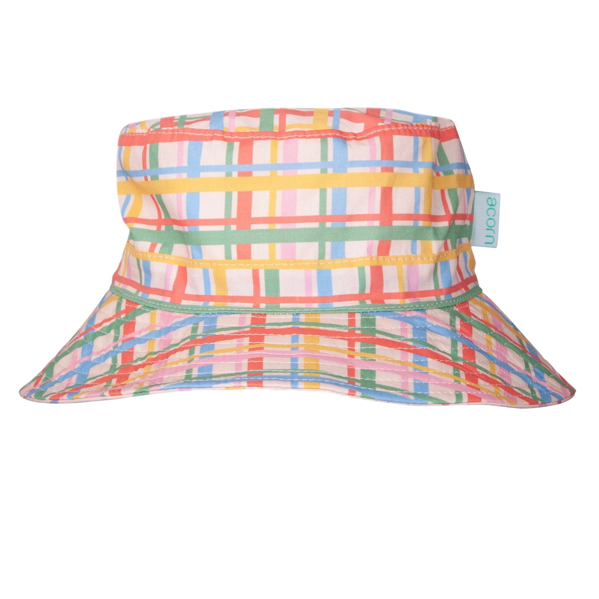 Acorn Kids Pink Picnic Wide Brim Bucket Hat