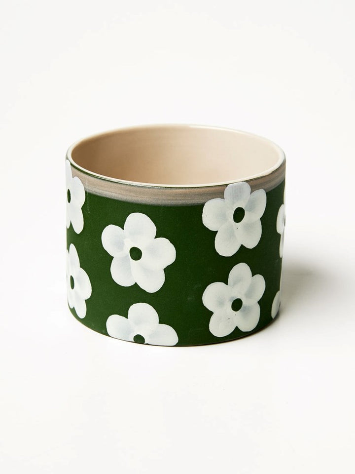 Jones & Co: Sunburst Planter Green