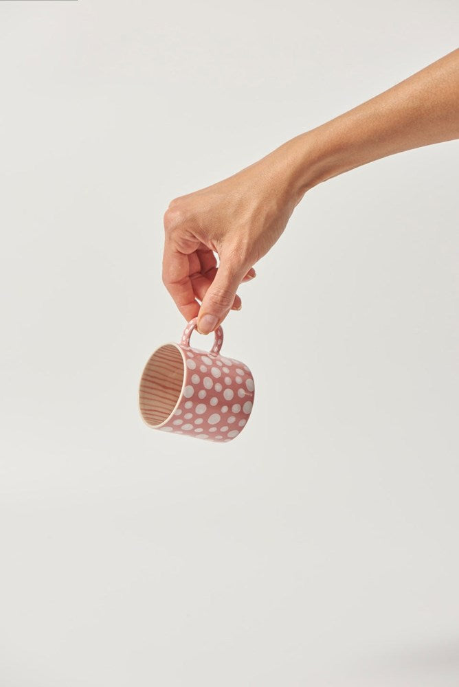 Jones & Co: Chino Espresso Pink Dot