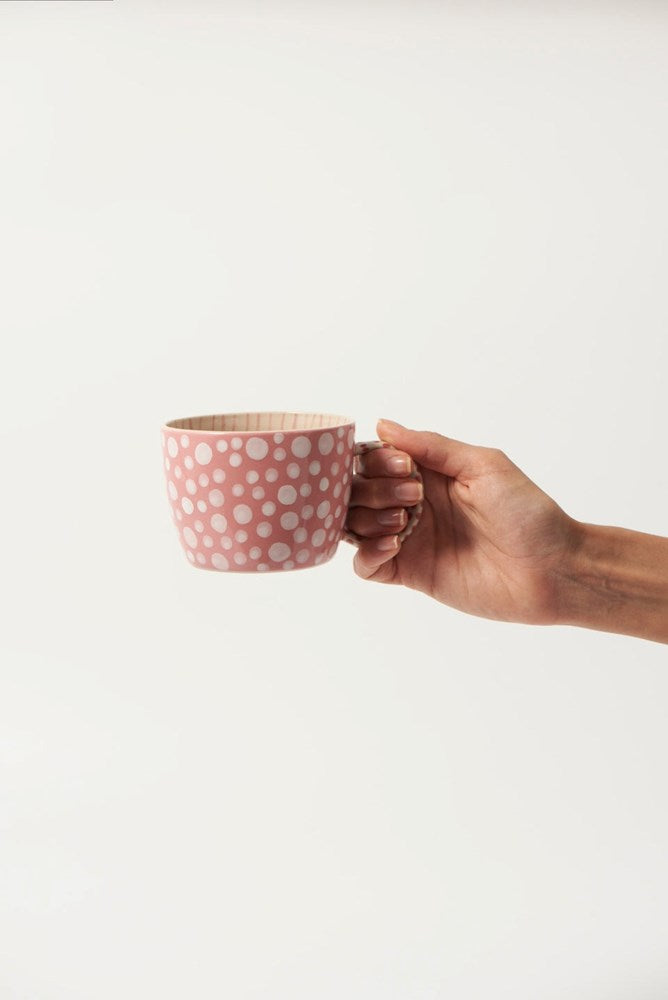 Jones & Co: Chino Mug Pink Dot