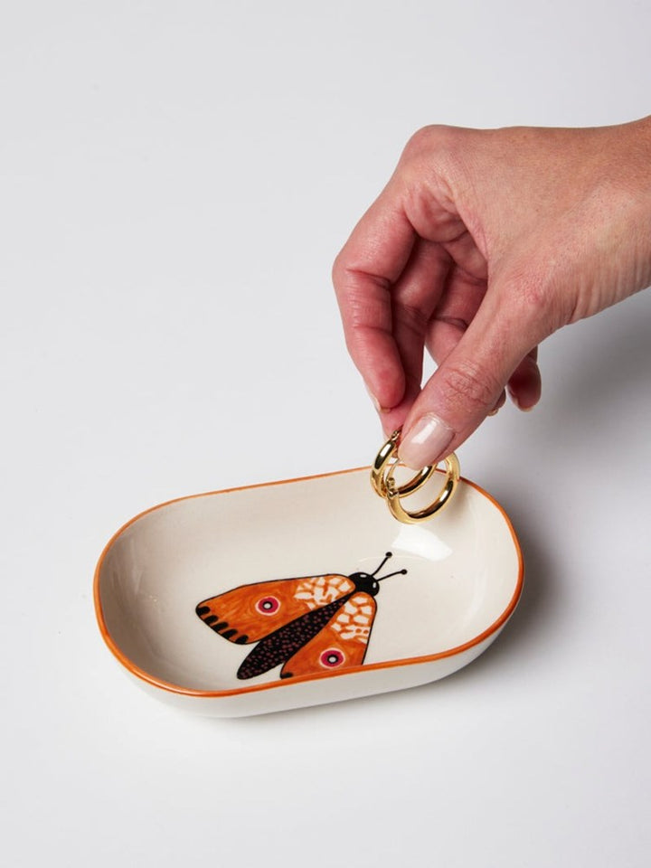 Jones & Co: Moth Party Dish Orange