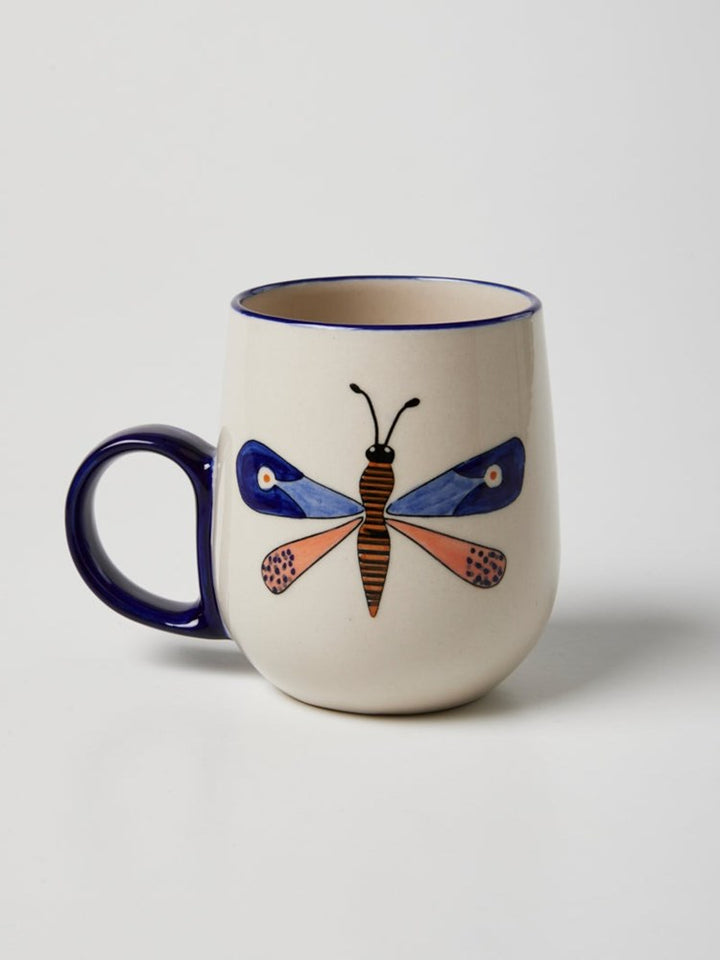 Jones & Co: Moth Party Mug Blue