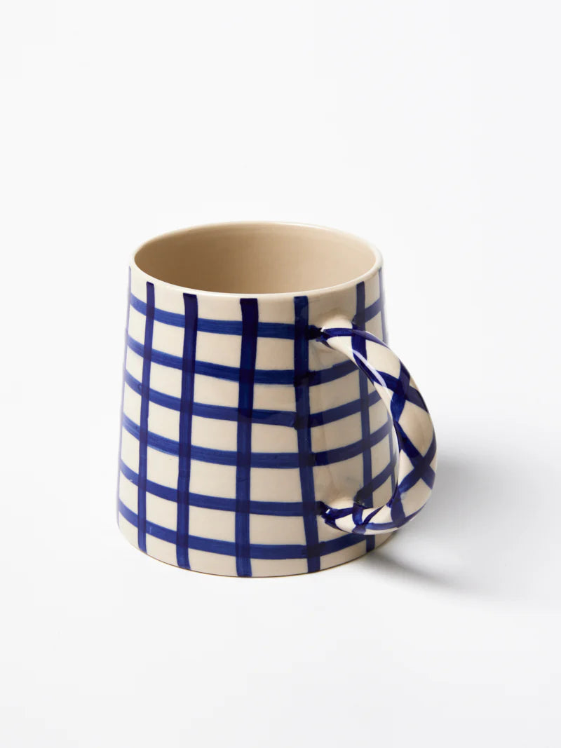 Jones & Co: Larder Check Mug Navy