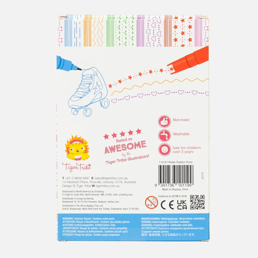 Tiger Tribe: Roller Pattern Pens