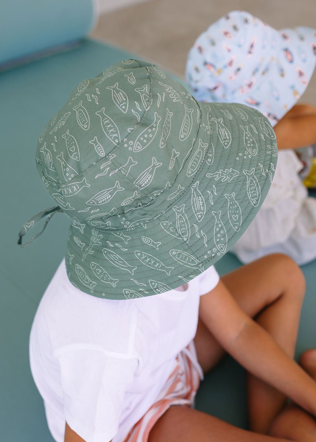Acorn Kids School Of Fish Wide Brim Bucket Hat