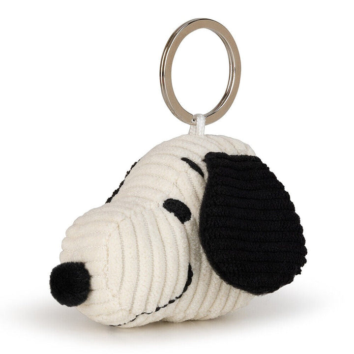 Bon Ton Toys: Snoopy Head Corduroy Cream keychain