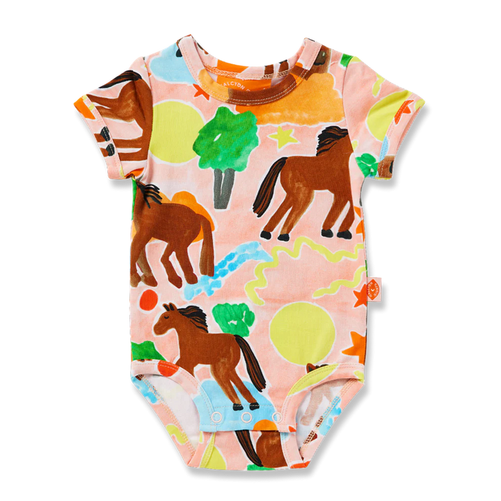 Halcyon Nights: Short Sleeve Bodysuit Giddy Up