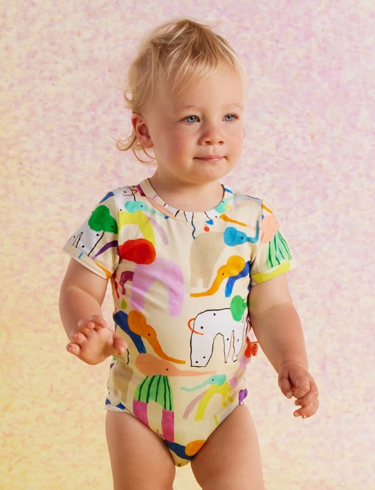 Halcyon Nights: Short Sleeve Bodysuit Happy Herd