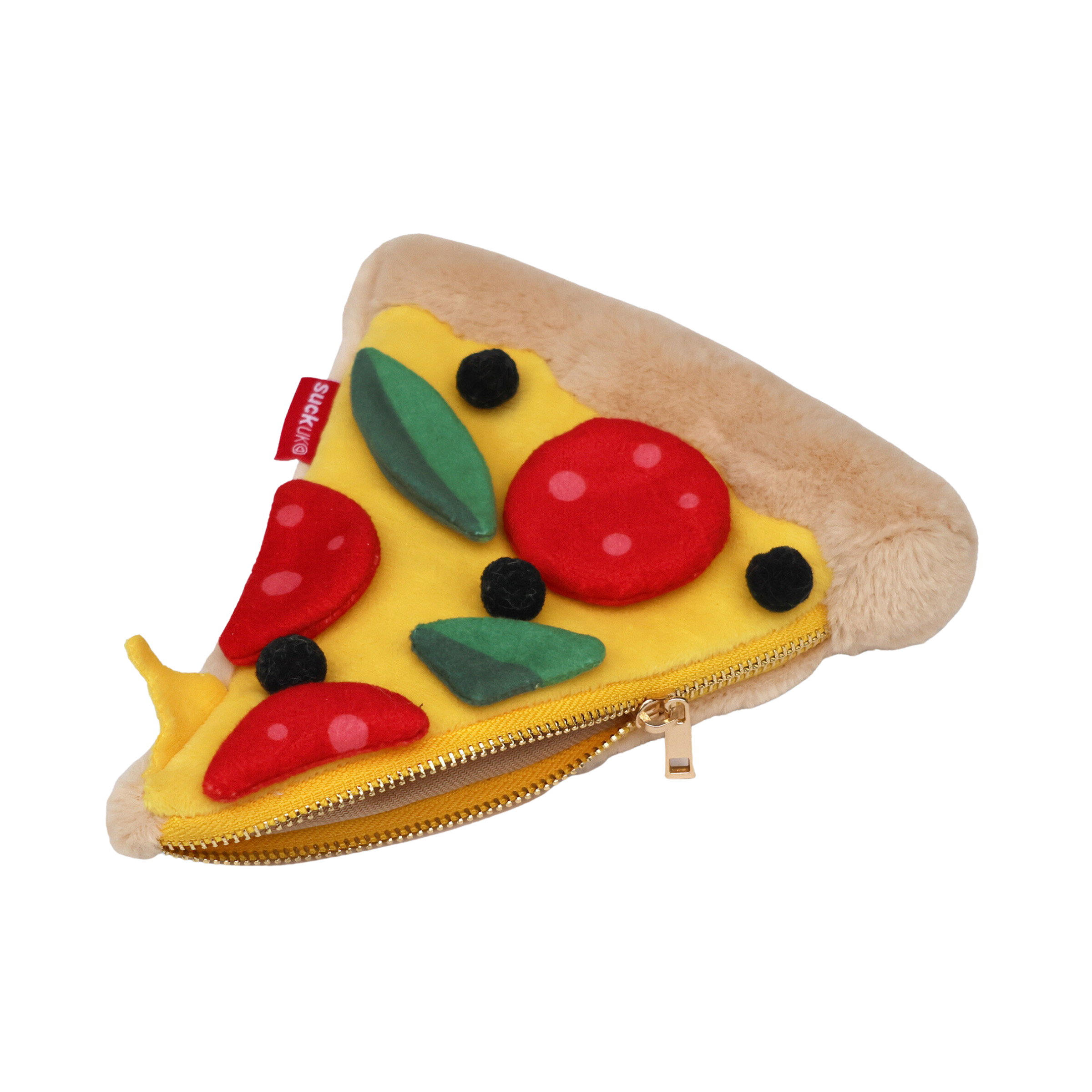 Suck UK Pizza Slice Plush Zip Case