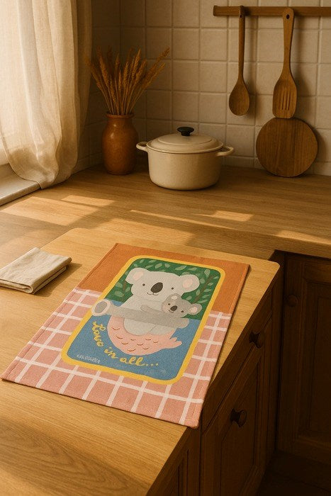 Suki McMaster: Tea Towel – Koala Sadine