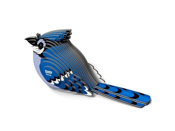 Eugy 3D Paper Model: Blue Jay