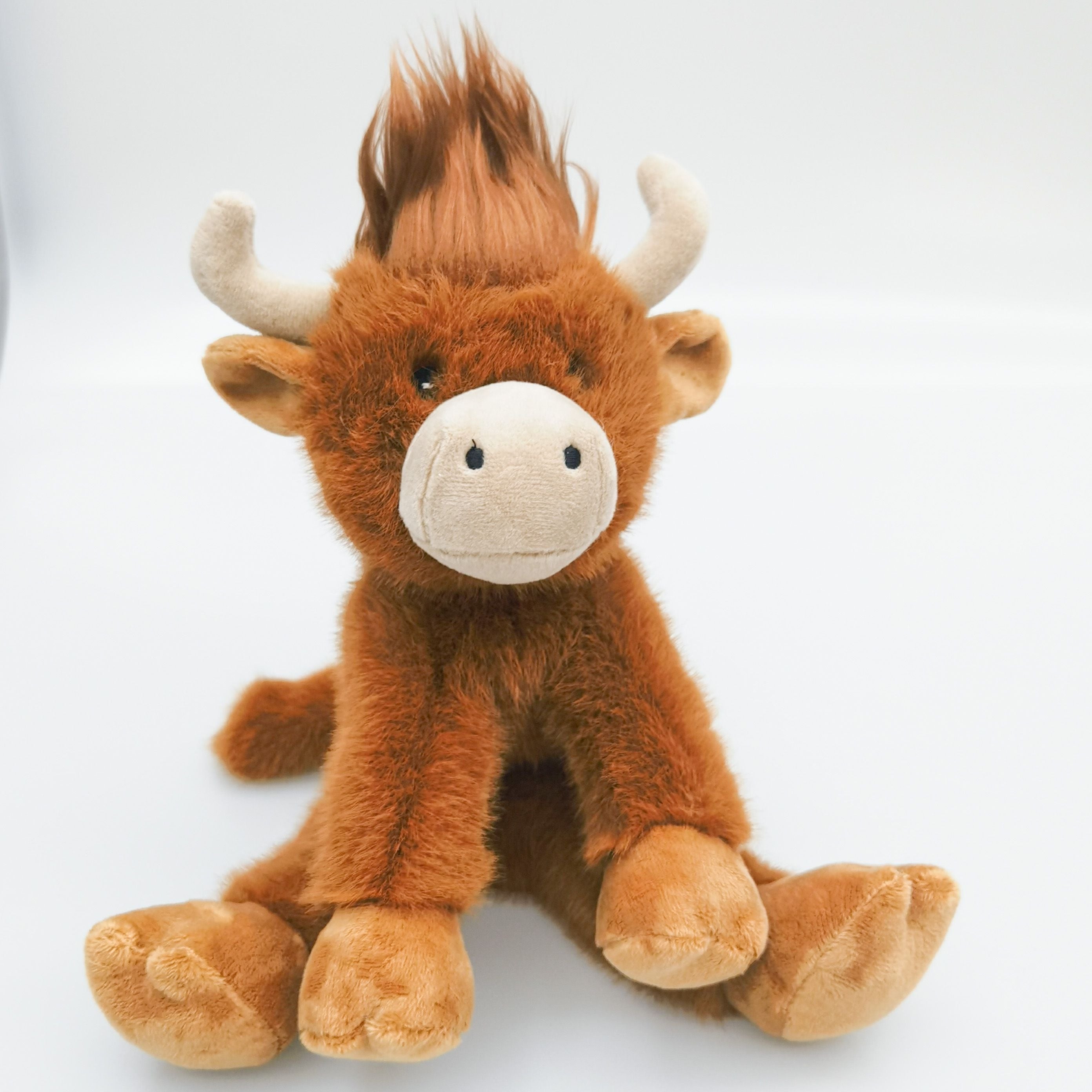 Highland Cow Soft Toy Brown