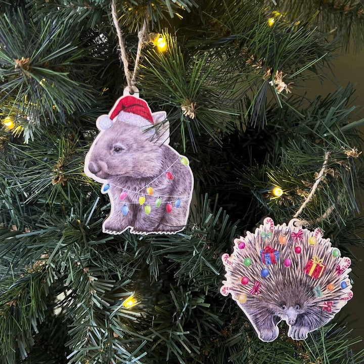 Wombat & Echidna Hanging Decorations