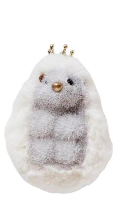 Fluffy Hedgehog with Crown Hanging Decor