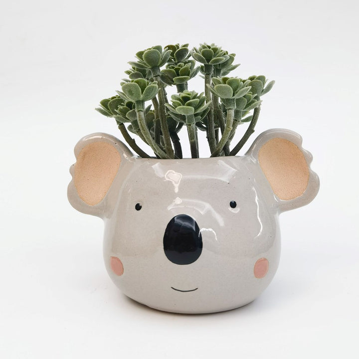 Urban products: Koala Head Planter Grey 14cm