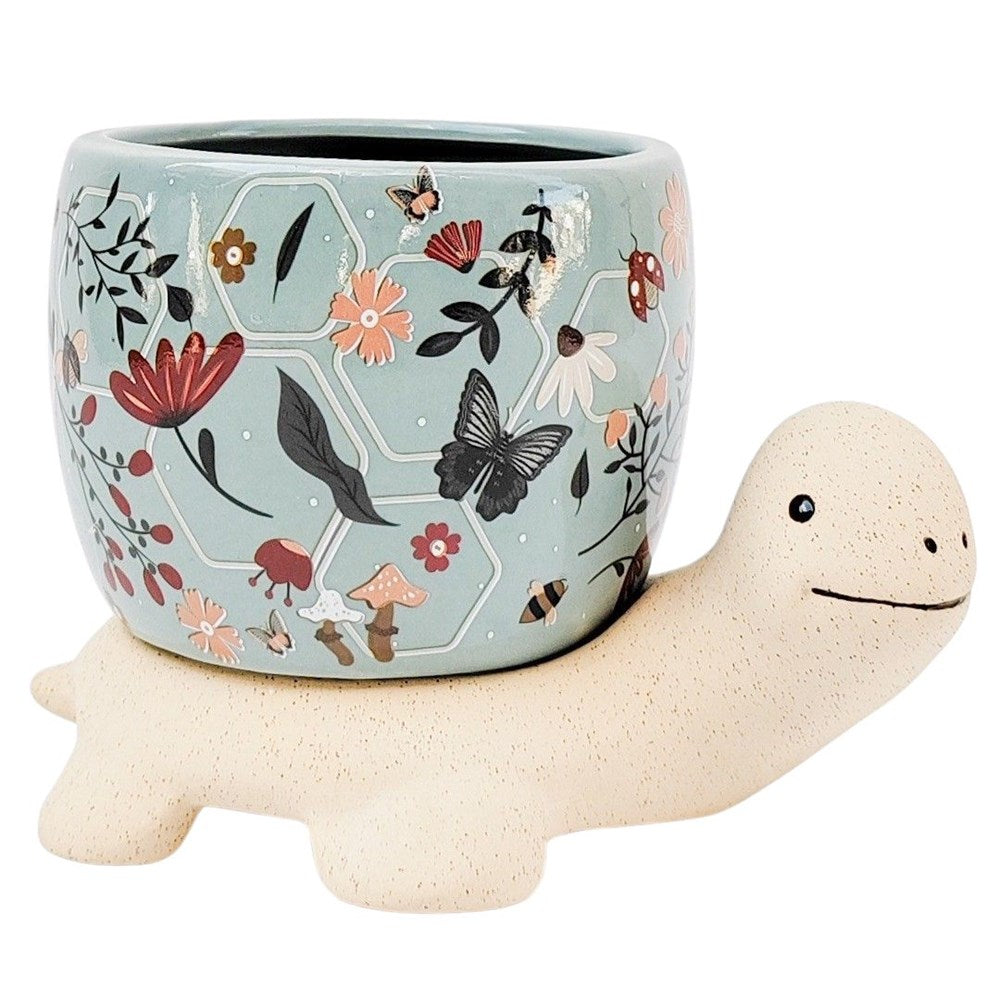 Urban products: Turtle Medium Planter Sage & Sand 16cm
