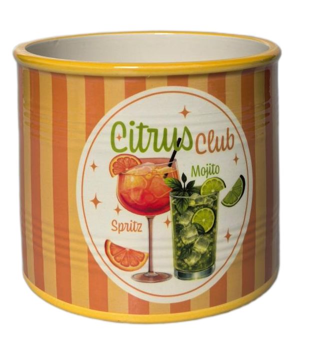 Urban Products Spritz Citrus Club Planter - Orange, 12cm