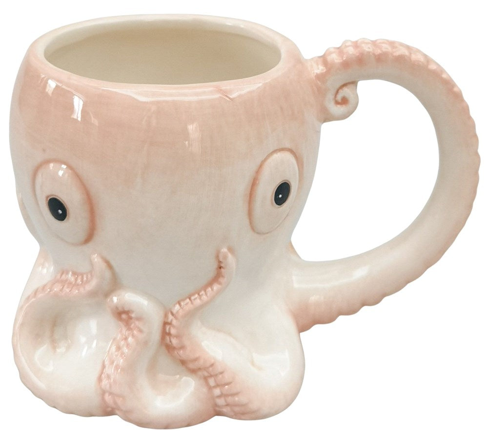 Reef Octopus Mug Pink