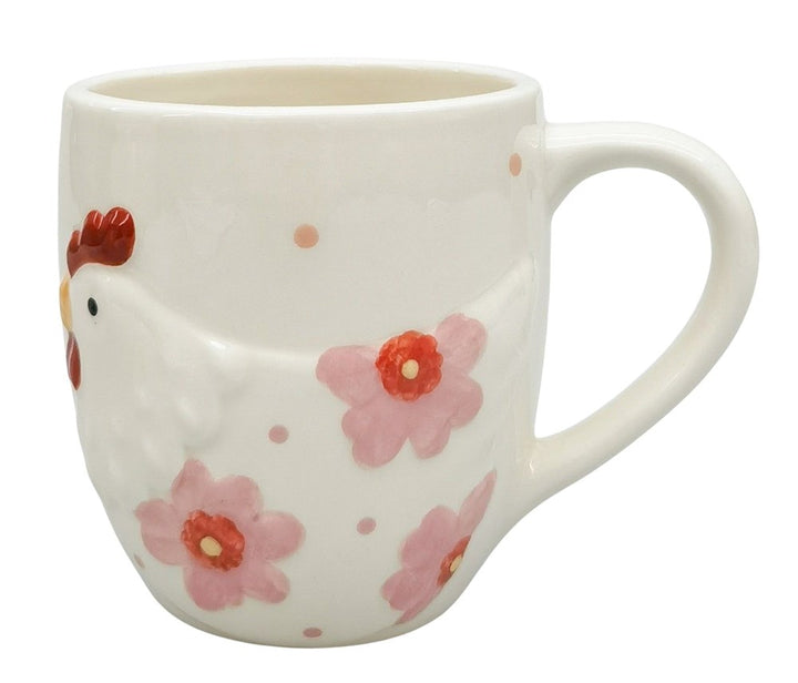Poppy Chicken Mug Pink