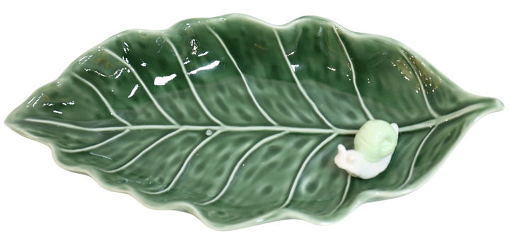 Snail Leaf Dish Green