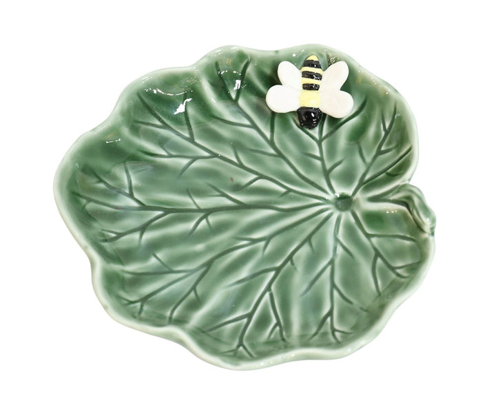 Bee Leaf Dish Green