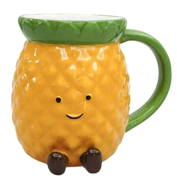 Penny Pineapple Friends Mug Yellow
