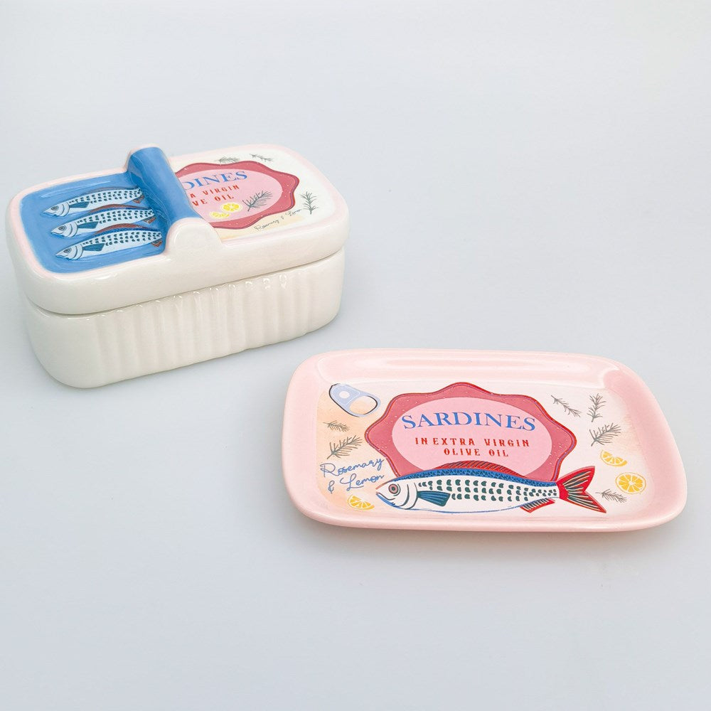 Sardine Trinket Box Blue