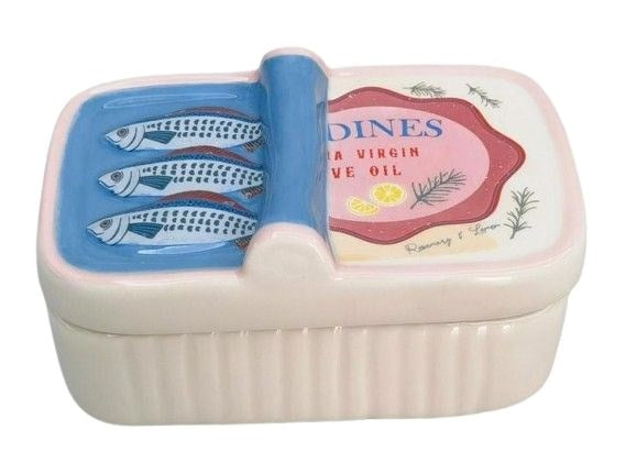 Sardine Trinket Box Blue